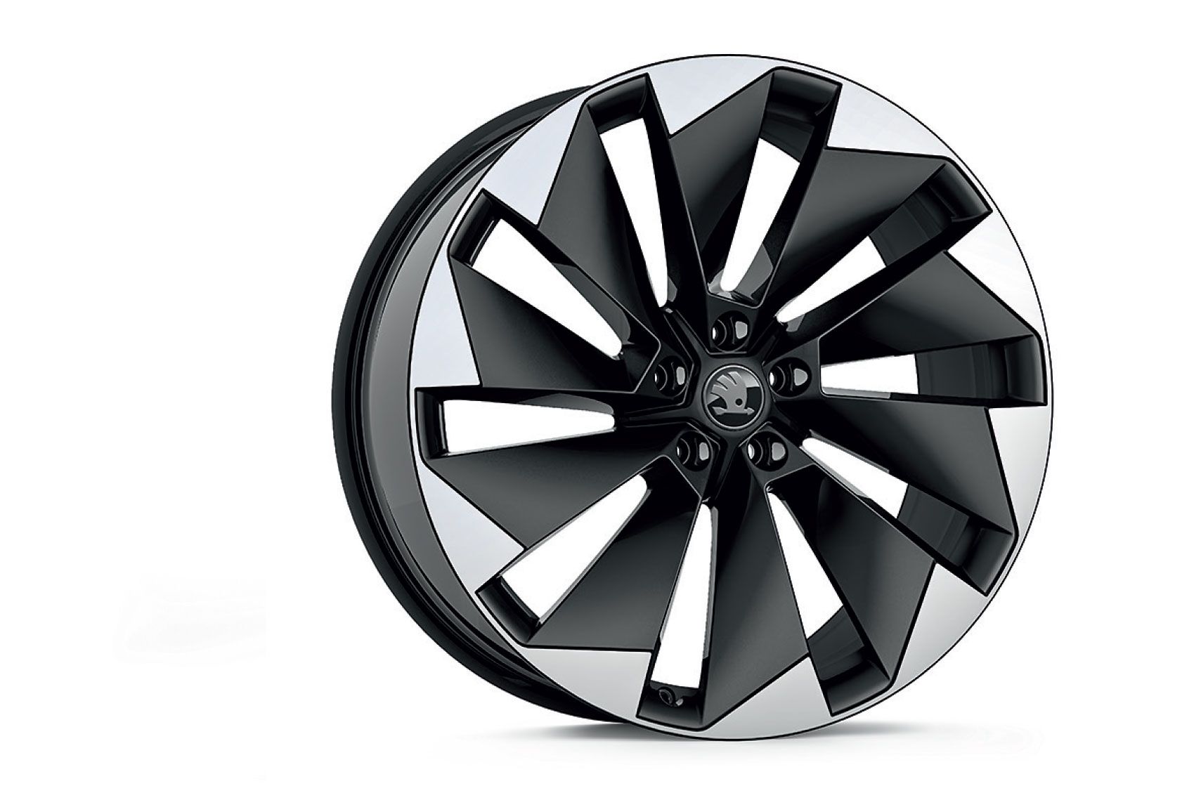 Škoda Leichtmetallfelge Supernova Schwarz glanzgedreht