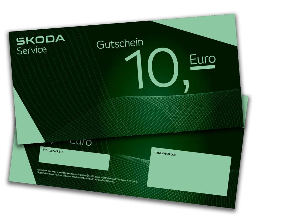Škoda Wertgutscheine