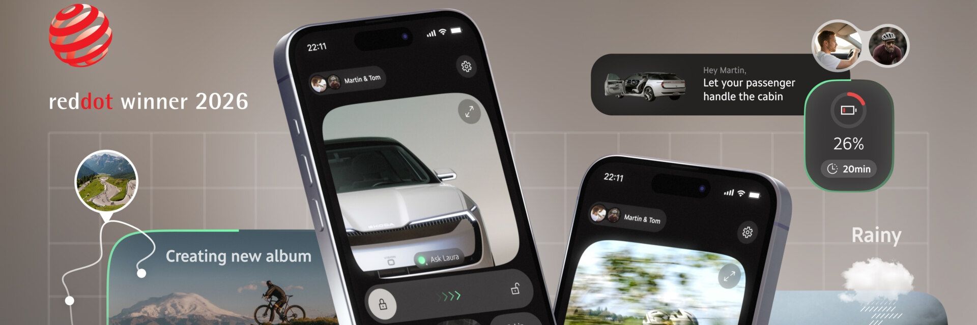 Škoda recebe Red Dot Award pelo conceito da aplicação Vision 