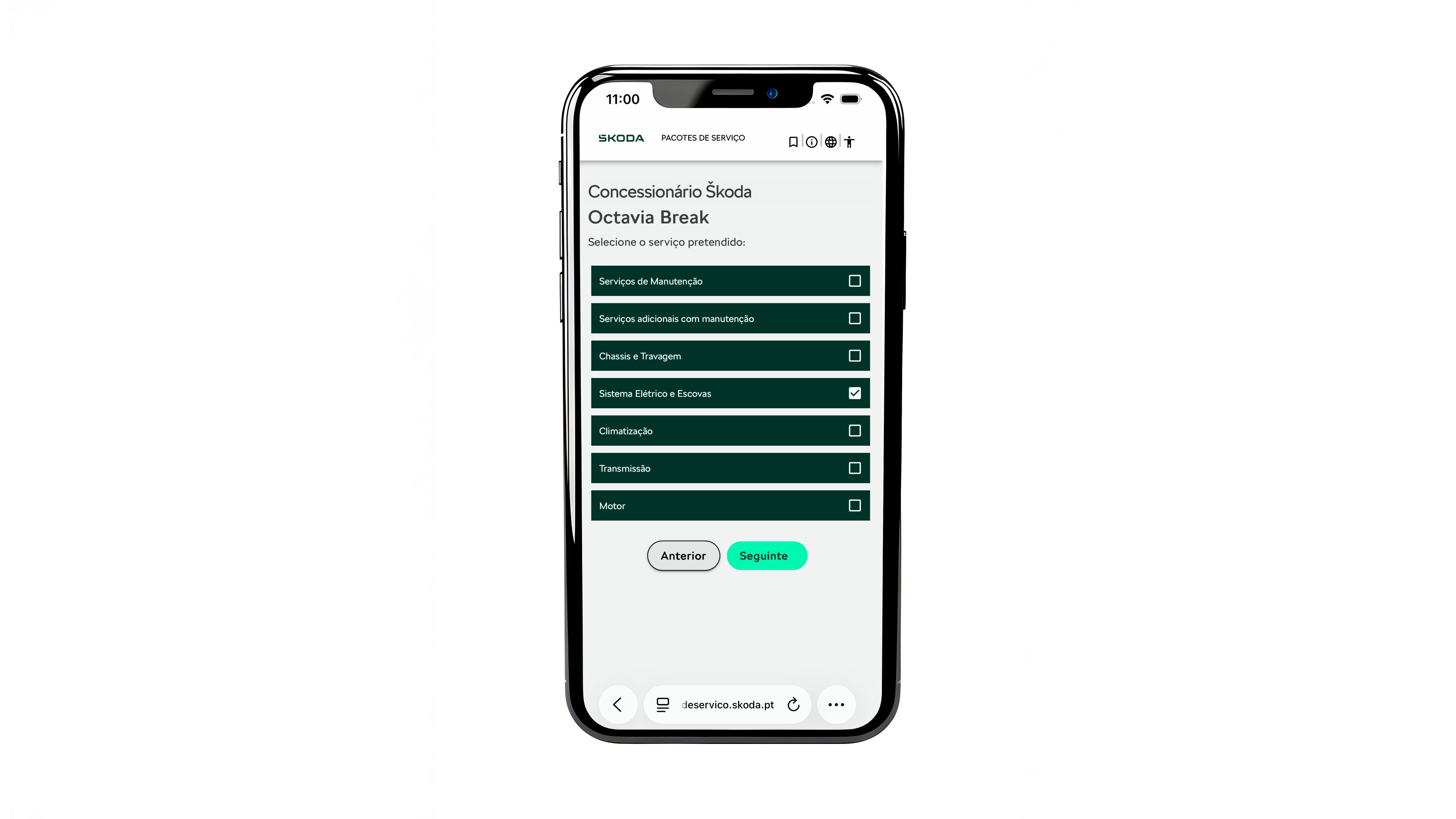 Portal de pacotes Škoda