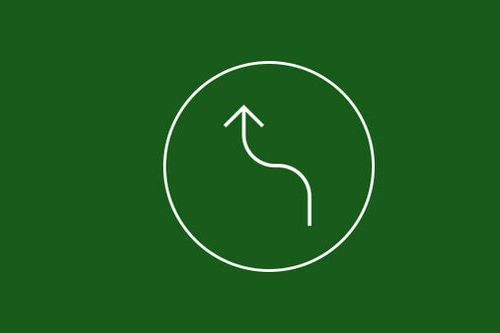 Ícone de uma seta curva virada para cima - Škoda PT 